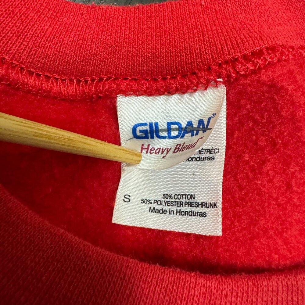 VTG Advice from a Ladybug Sweatshirt Men's Small Red Heavy Blend Grandma Y2K 00s - Picture 4 of 9